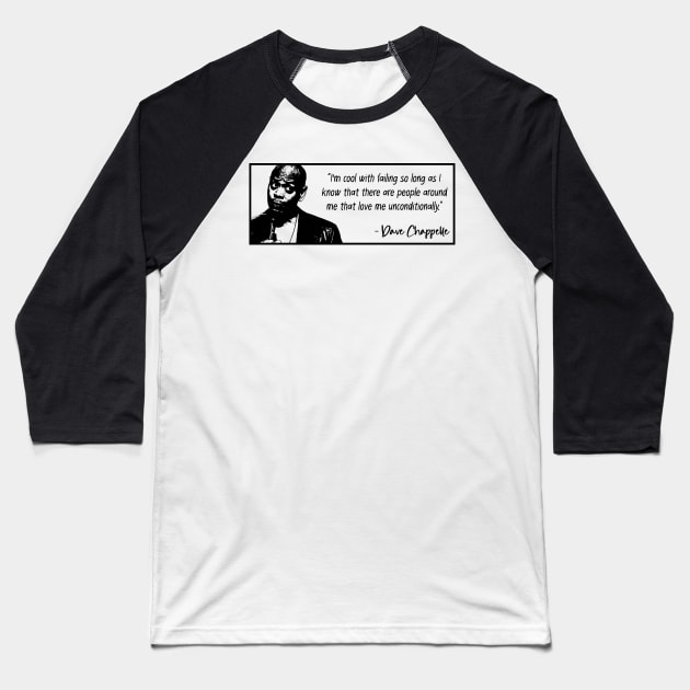 Dave Chappelle Baseball T-Shirt by Yethis